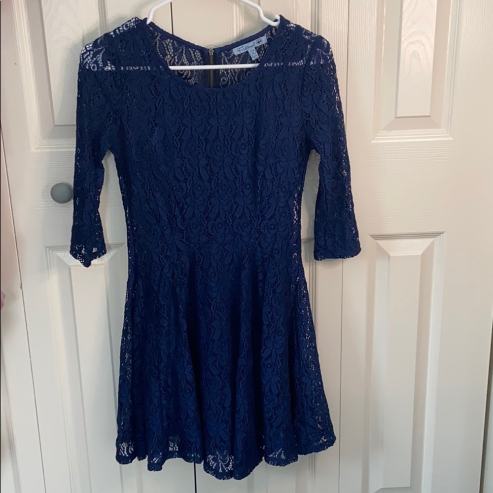 FISHBOWL
Juniors' Lace Illusion A-Line Dress